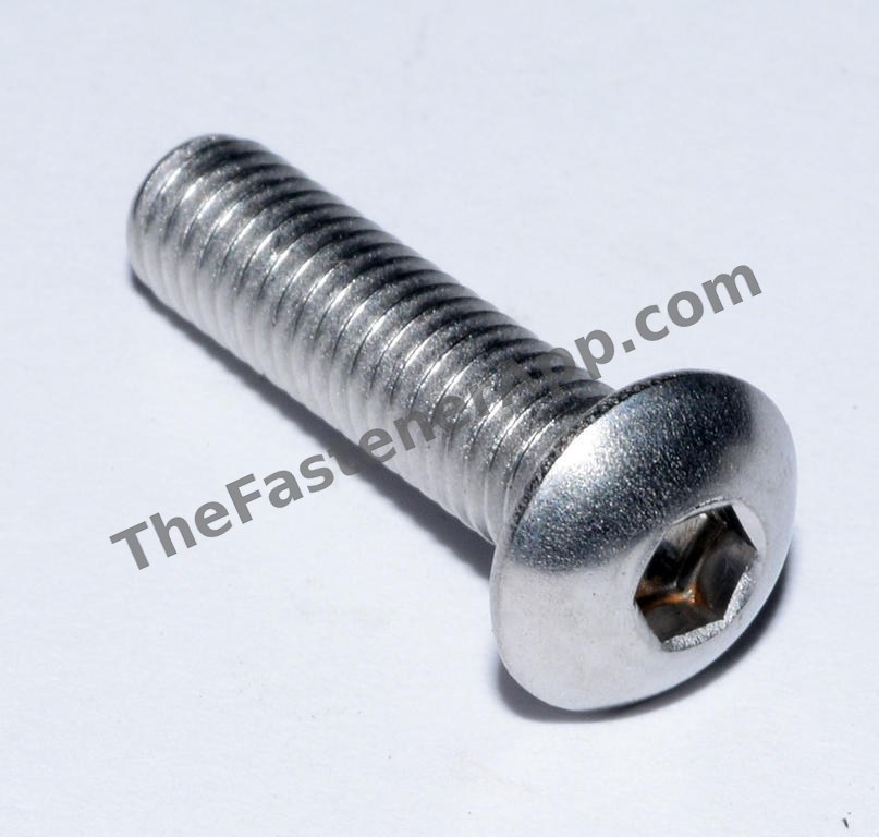 18-8 SS MET BUTTON HD SOC CAP M6X1.0PX10MM