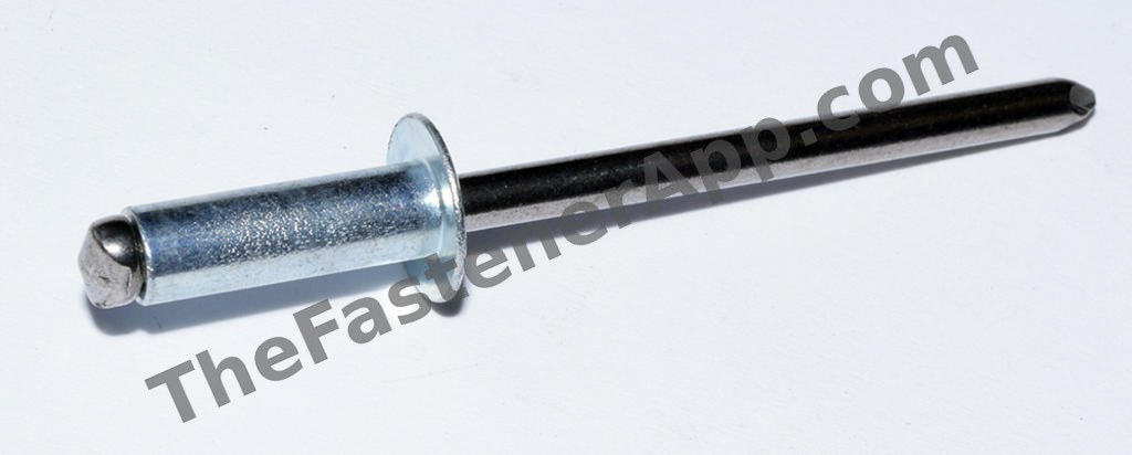 STEEL/STEEL LG FLNG BLIND RIVET 40150 sbl6-6 3/16X1/4 TO 3/8