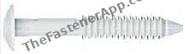 NYLON UNITAP RIVET WHITE 1/4X1 (1,000PER BAG)