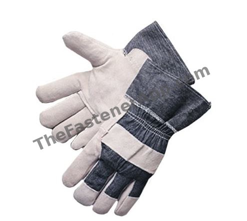 GLOVE QUALITY LEATHER PALM LARGE