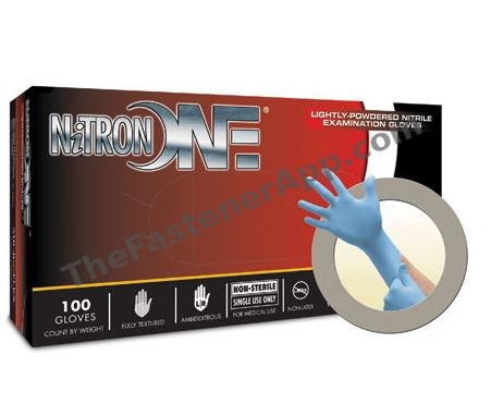GLOVE NILTRILE SMALL LIGHT POWDERED 7-MIL