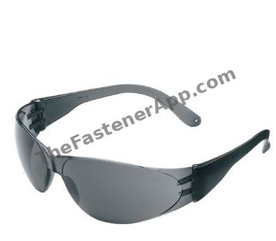 GLASSES SAFETY PROTECT ALL WRAP AROUND GRAY