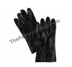 GLOVE PVC DIPPED W/12 GAUNTLET SINGLE DIPPED CHEM RESISTANT ROUGH FINISH