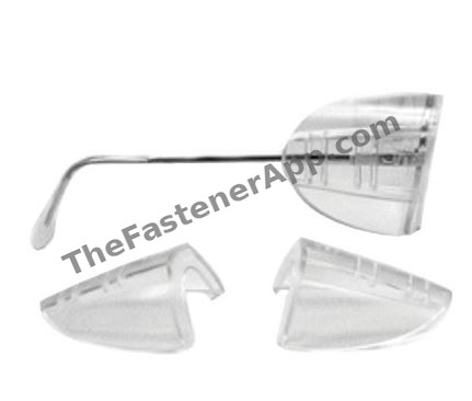 GLASSES SAFETY EYEGLASS SIDE SHIELD PAIR