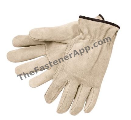 GLOVE DRIVERS QUALITY COWHIDE SIDE SPLIT LEATHER LG