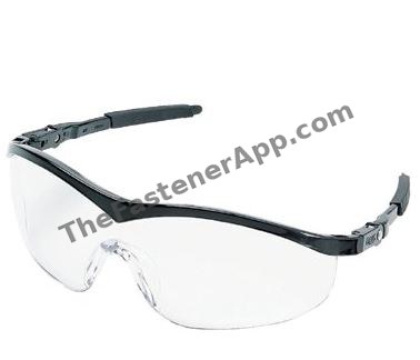 GLASSES SAFETY CREWS STORM ANTI-FOG BLACK W/CLEAR LENS
