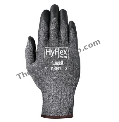 GLOVE GRAYKNIT FOAM NITRILE ABRASION RESISTANT HYFLEX SIZE 9