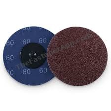 SCREW ON LOCKING DISC "2" 60GRIT ALUMINUM OX MAROON