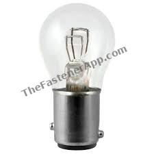 AUTOMOTIVE LIGHT BULB CLEAR #1157 S-8 D.C. INDEX BASE