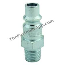 AIR COUPLING PLUG MALE 1/4 NPT H STYLE STEEL 1839
