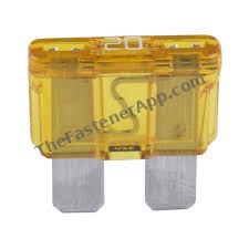 AUTO FUSES ATO 20 AMPS YELLOW