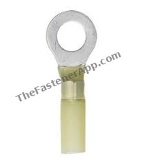 CRIMP/HT SHRINK RING TERMINAL #12-10 GAX1/4 STUD YE