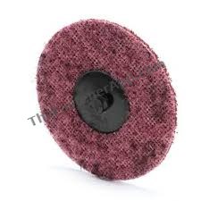 ROLOC TYPE SCREW ON LOCKING DISC(9486)(40080) 3" MEDIUM SURFACE COND MAROON 9486