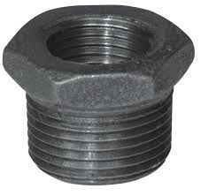 BLACK PIPE FITTING HEX BUSHING 1-1/2X1 NPT 150#