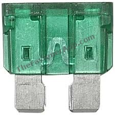 AUTO FUSE ATO 30 AMPS LIGHT GREEN