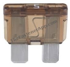 AUTO FUSES ATO 5 AMPS TAN