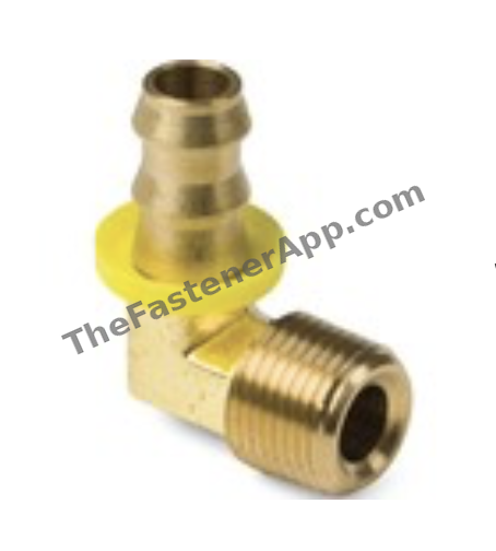 Barb Tite Hose End Male Pipe Elbow Rigid 3/8 Hose 1/4 Pipe